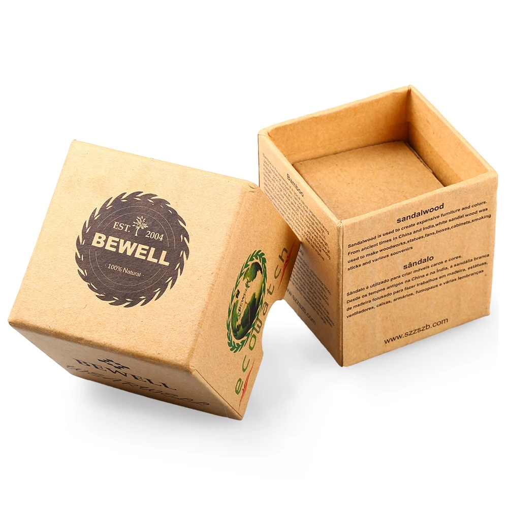 Bewell наручные часы коробка бумажный материал чехол для часов|paper compact|case travelpaper