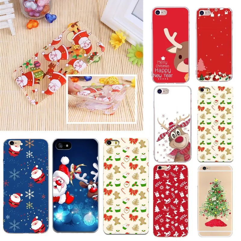 На Рождество с рисунком для IPhone X Case телефон чехол iPhone 6 S 7 8 плюс 5 5S se XS мягкий