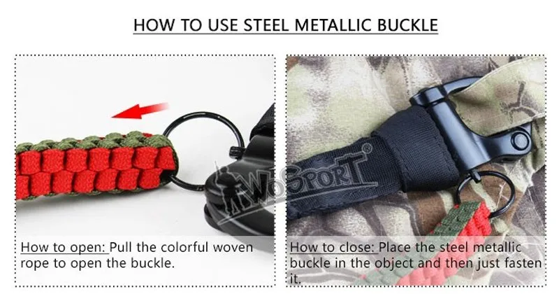 military gear hunting accessories airsoft molle system tactical elastic safety sling Lanyard Line for climbing HT17-004 (5)