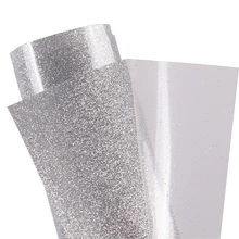 HOHOFILM 50 см* 50 см Серебряный Блестящий горячий перенос ткань футболка винил железо на термопресс футболка винил ПУ материал подгонянный