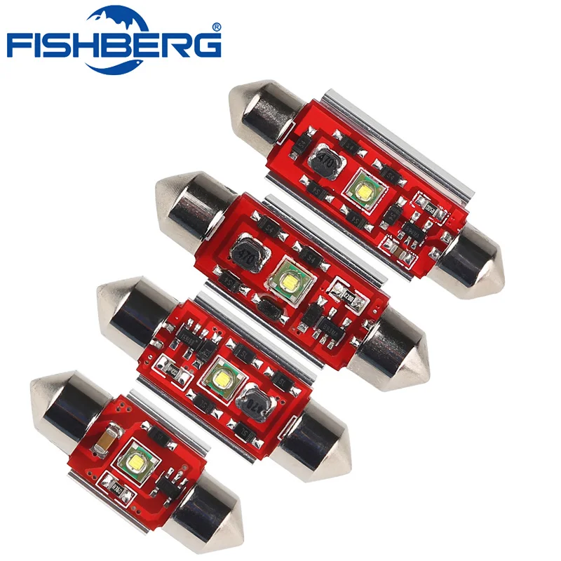 

10pcs/Lot Universal 31mm 36mm 39mm 41mm 1SMD White Dome Festoon CANBUS Error Free Car LED Bulb 6000K Bright Light