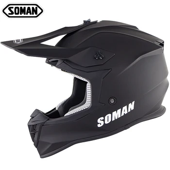 

100% Original SOMAN Brand SM633 Motocross Off Road Motorcycle Helmets ECE Cross Country Kask MX Dirt Bike Helmet Moto Casco