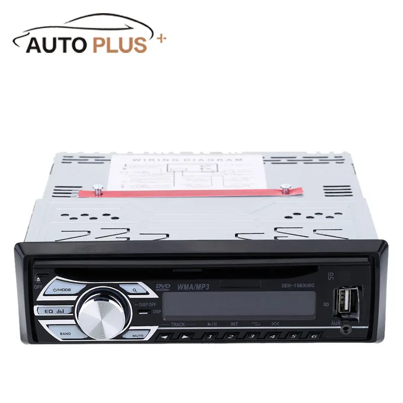 

KKmoon 12V Universal Car Multimedia Radio DVD Video Player CD/MP3/MP4 USB SD MMC AUX Stereo FM In-Dash Autoradio for Bmw Ford VW