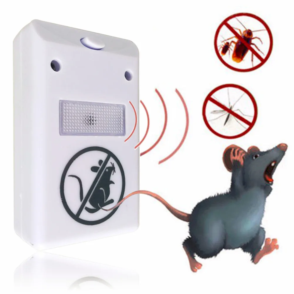 

Hot Electronic Pest Repeller Ultrasonic Rejector Mouse Mosquito Rat Mouse Repellent Anti Mosquito Repeller killer Rode EU PLUG