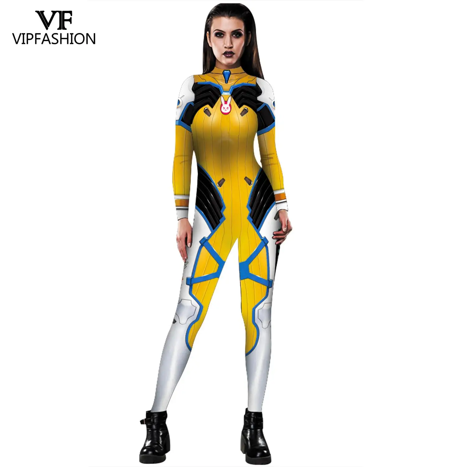 Ceny Moda vip czarna lilia Anime gra przebranie na karnawał kombinezony D. VA Zentai elastan Lycra body Halloween karnawał kostium imprezowy