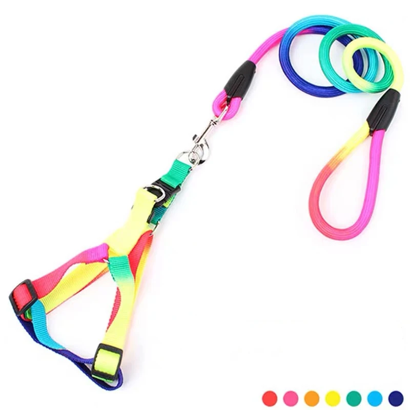 

Colorful Easy to Use Little Pet Dog Puppy Outdoor Straps Chest Shoulder Leash Harness
