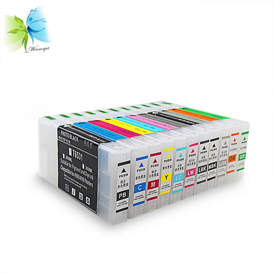

Newest products!!! 300ml ink cartridge refillable ink tank with ARC chips for epson pro 4900 4910 printers
