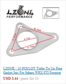 LZONE-GT турбонагнетательная прокладка из нержавеющей стали 304 прокладка GT уплотнительная труба JR4806