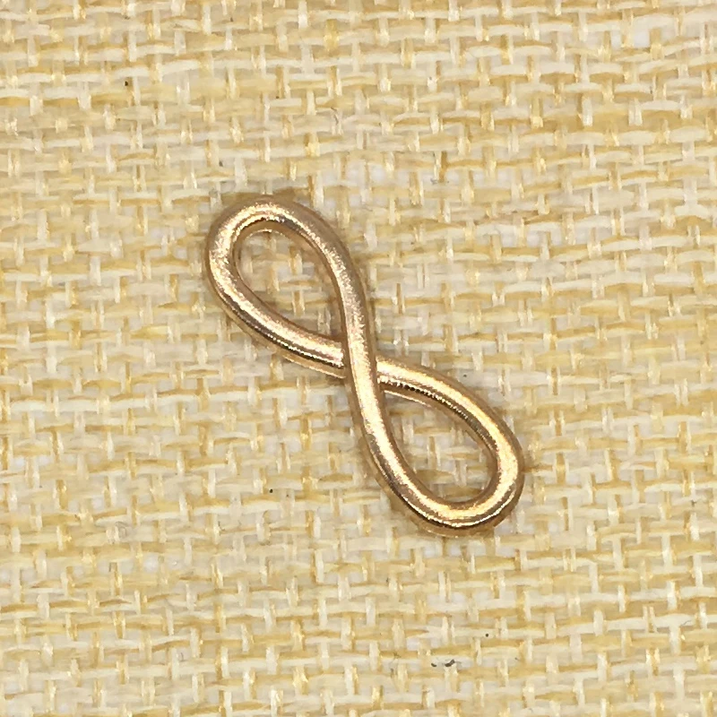 100Pcs 23*8mm Infinity 8 Charms Gold Color Jewelry Making Handmade Craft | Украшения и аксессуары