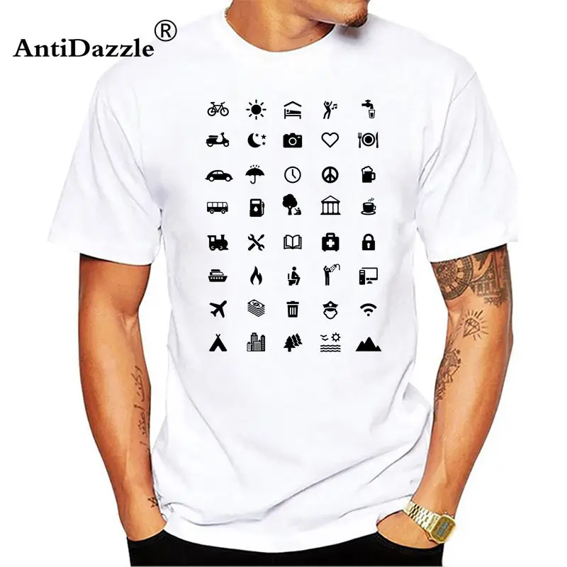 

Travel Icon T-Shirt Summer Traveller Backpacking Global World Tee Iconspeak New T Shirts Unisex Funny Tops Tee Shirt For Men