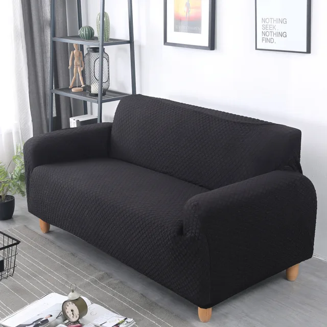 Gray Plaid Sofa Covers Elastic All Inclusive Waterproof Slipcover Couch Cover Seat For Living Room Decor In From Gray Plaid Sofa Covers Elastic All Inclusive Waterproof Slipcover Couch Cover Seat For Living Room Decor In From