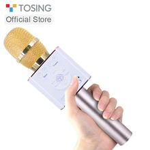 Tosing 04 Беспроводной караоке микрофон громкой связи Bluetooth Динамик 2-в-1 Ручной петь Запись Портативный КТВ плеер для iOS/Android vs Q9