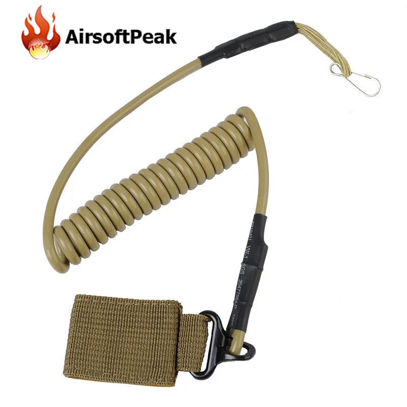 Airsoft Tactical Single Point Pistol Handgun Spring Lanyard Sling Quick