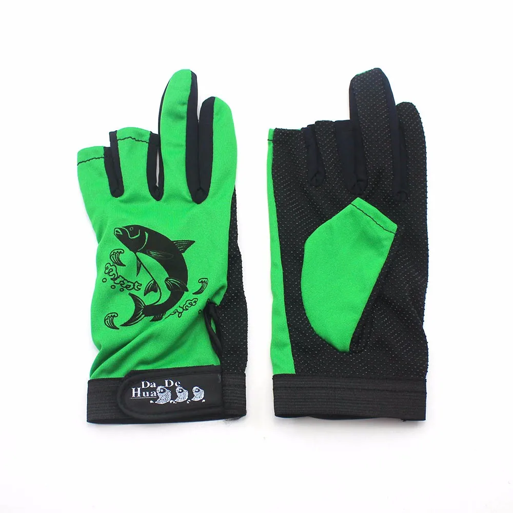 3 перчатки для рыбалки из хлопка, высокое качество, противоскользящие перчатки для рыбалки, спортивные противоскользящие перчатки, перчатки для рыбалки