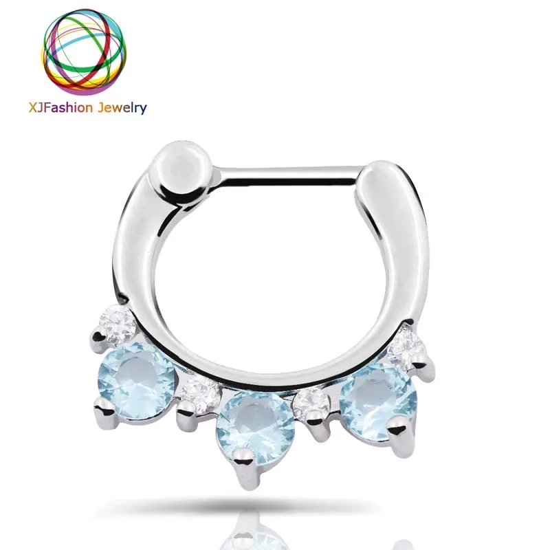 16g Septum Rng 16g Clcker Septum Jewelry 316L Surgcal - Etsy