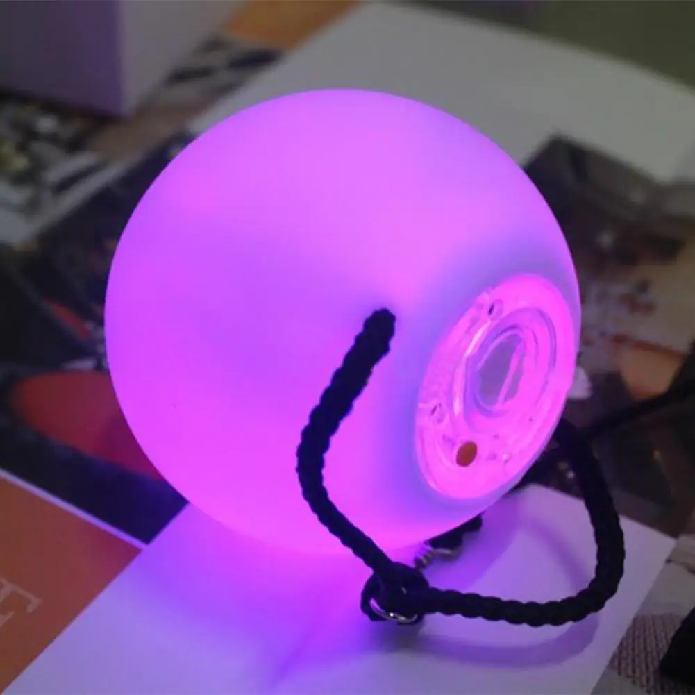 Сверкающий RGB светодиодный светильник вечерние лампы Дискотека изменение цвета POI брошенные шары Профессиональный танец живота Вечерние
