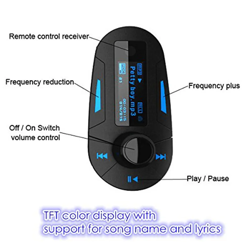 KWOKKER Автомобильный mp3 плеер беспроводной fm-передатчик модулятор с USB SD MMC lcd с пультом дистанционного управления Автомобильный mp3 плеер беспроводной FM модулятор