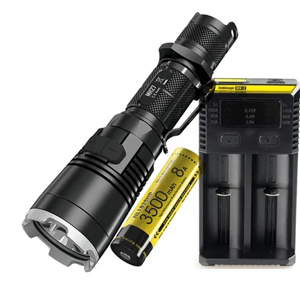 NITECORE MH27 USB Перезаряжаемый фонарик комплект CREE XP-L HI V3 Макс 1000 люмен ручной фонарь луч бросать 462 м тактический фонарь Факел - Испускаемый цвет: Зеленый