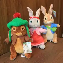Original 30 cm bebê peter coelhos brinquedos de pelúcia anime benjamin lily bonecas coelho para crianças meninos meninas aniversário europa presentes(China)