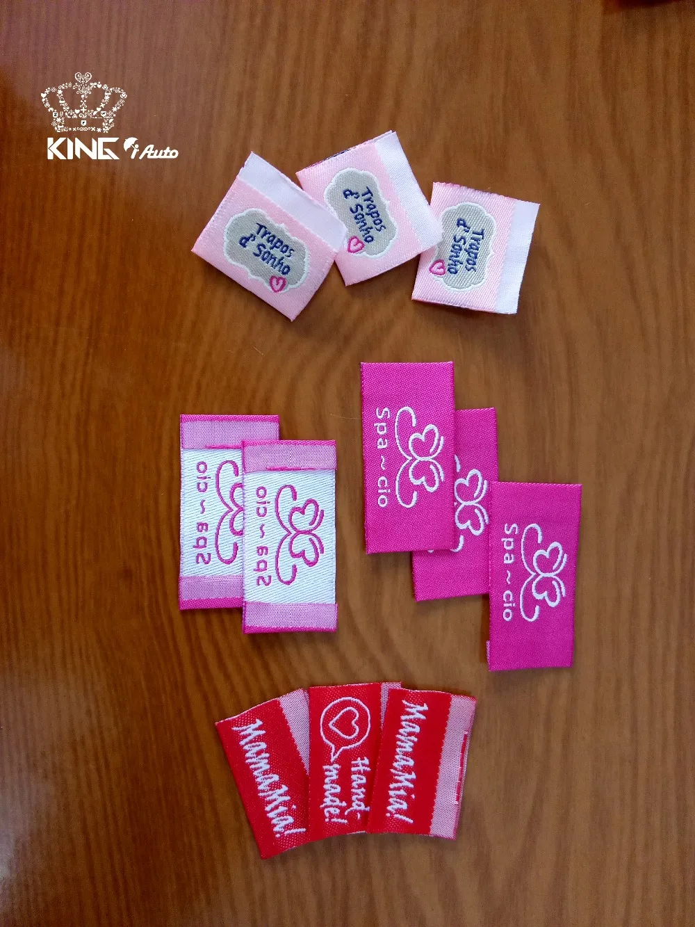 High quality customized design woven labels / Brand embroidered patch/ paper hang tag / free ...