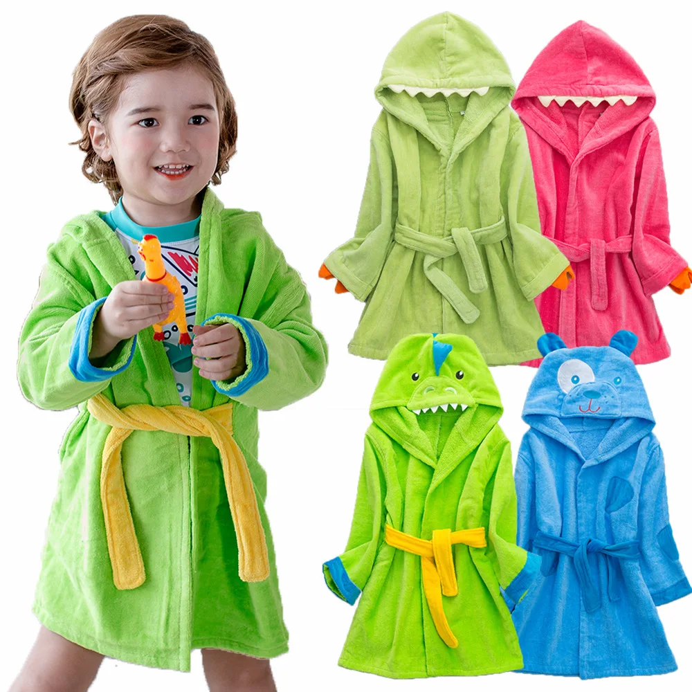 

CYSINCOS Children Bath Towel Newborn Blankets Hooded Cloak Pajamas Coat Kids Beach Boys Girls Swimming Bath Towel Shower Robe