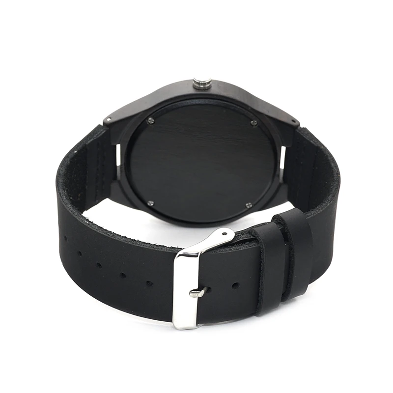 BOBO BIRD L-D26 Watch Men Ebony Wooden Watch Fashion Luxury Antique Clock as Best Gift Drop Shipping in Quartz Watch