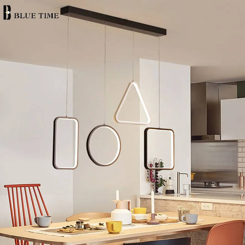 

New Arrival Modern LED Pendant Light For Dining room Kitchen Restaurant Lamp Simple Geometric Shape Led Pendant Lamp Hang Lamp