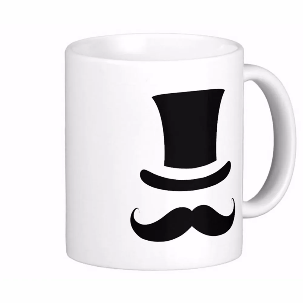 Moustache And Top Hat Embroidery