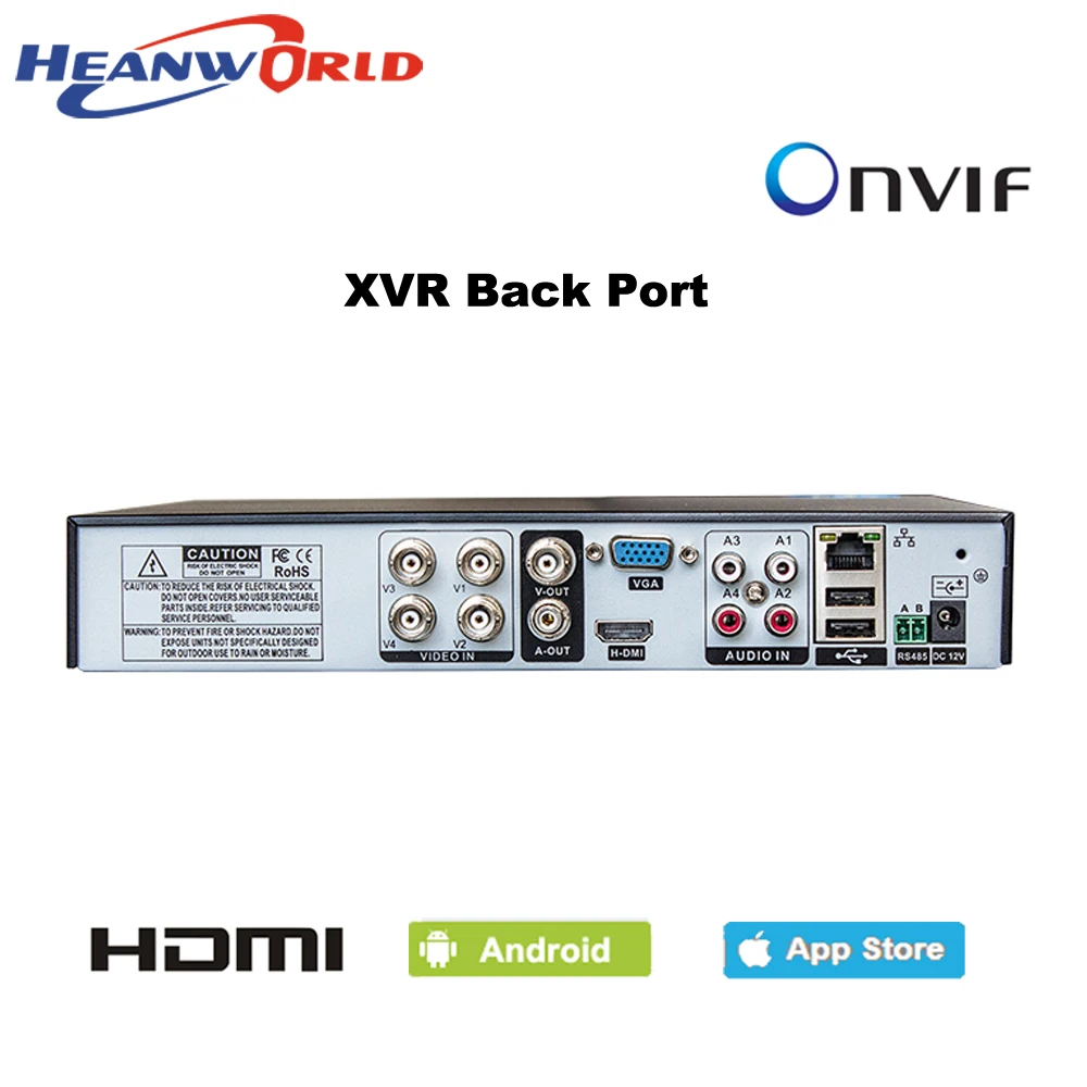 Heanworld CCTV DVR 4CH 1080 P Hybrid 4 канала AHD DVR 6 в 1 рекордер 1080 P NVR DVR TVI CVI HVR Поддержка для 2.0MP AHD Камера