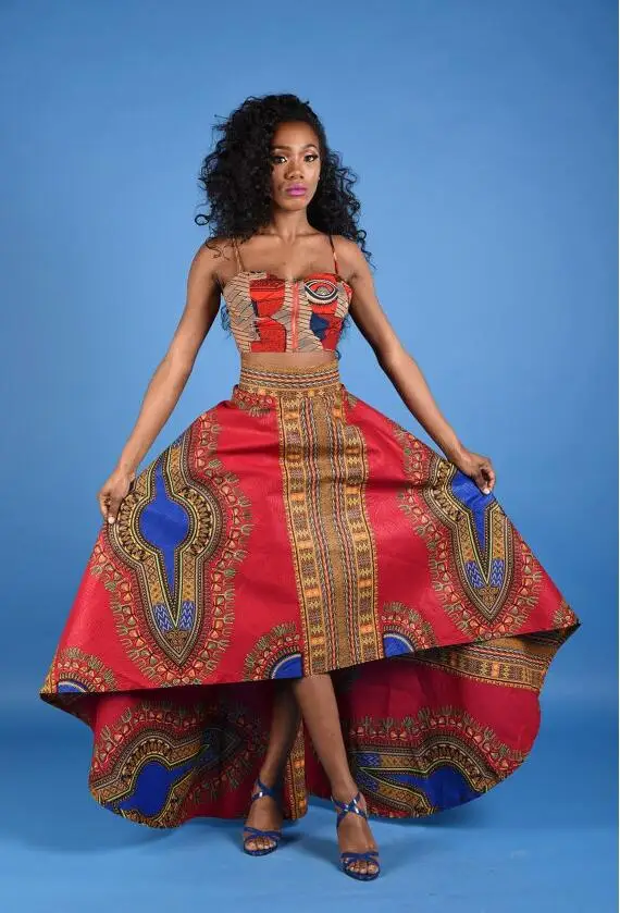 high low african print dresses