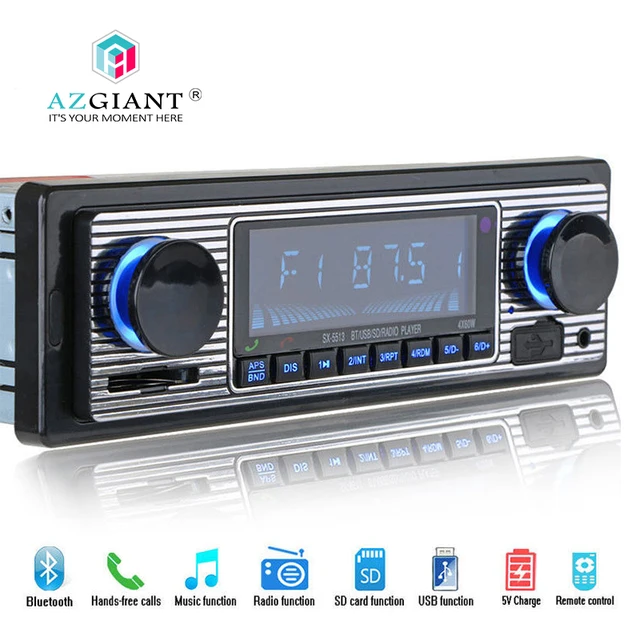 Best Price 12V Bluetooth 1din Vintage Car Radio MP3 Player Stereo USB AUX Classic Car Stereo Audio ISO Best Price 12V Bluetooth 1din Vintage Car Radio MP3 Player Stereo USB AUX Classic Car Stereo Audio ISO