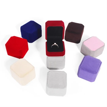 

Velvet Wedding Engagement Ring Box For Earrings Necklace Bracelet Jewelry Display Gift Box Holder