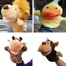 Классические милые Мультяшные игрушки для животных, игрушки для рук, Классические кавайные Детские ручные куклы, новинка, милая собака, обезьяна, Лев, Маппет