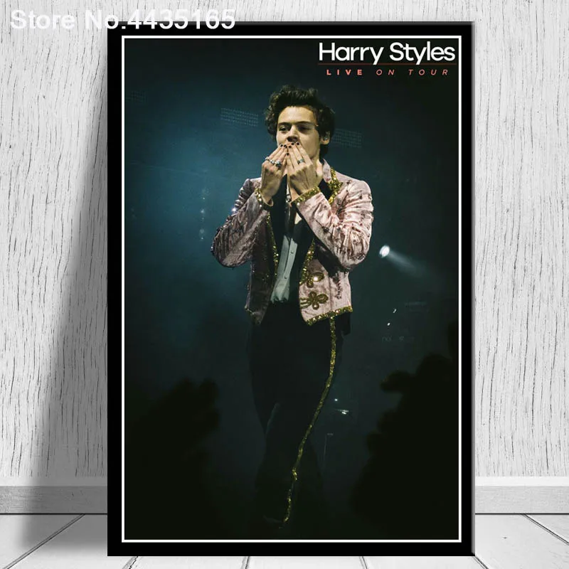 Плакаты и принты Harry Styles», певица звезда альбом музыка постер Live Холст Картина Wall Art печати для Гостиная домашний декор