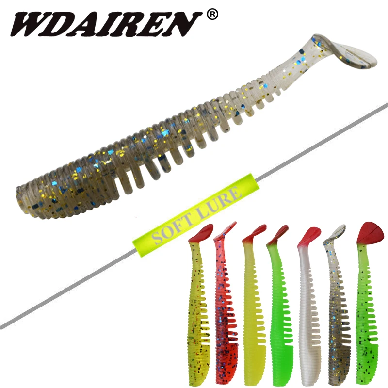 

10 шт./лот рыболовная приманка Shad Worm 7,5 см 2,6 г плавающая приманка силиконовая Мягкая приманка для ловли карпа искусственная Мягкая приманка с...
