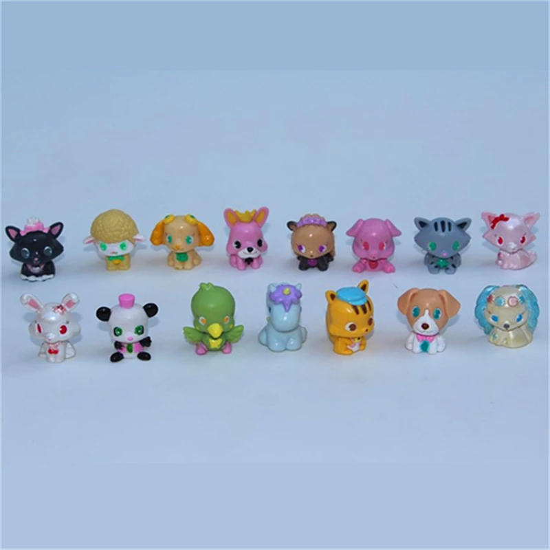 Gashapon toys 2 cm mini figure doll cartoon animal bear cat dog toy 15