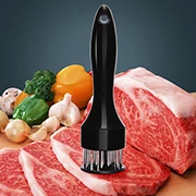 Кухня нержавеющая сталь 21 pin длинной ручкой свободно мясо, нежное мясо устройства 19*5.5 см