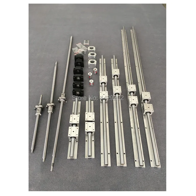 US $157.92 SBR20 Linear Guide Rail 6 Sets SBR20400700700mmSFU1605450750750mm Ballscrew BK12BF12Nut Housing Cnc Parts