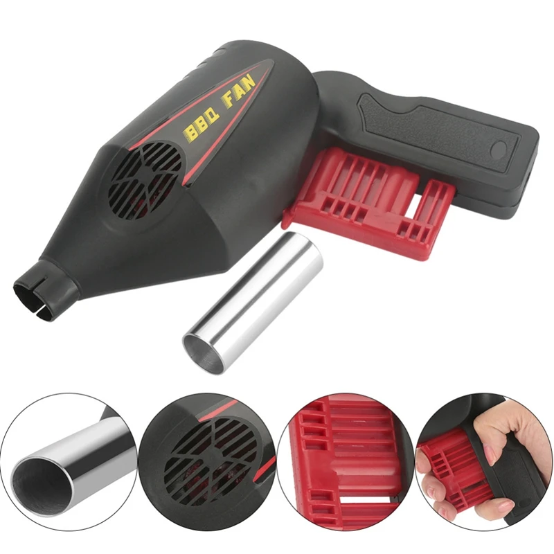 Portable Barbecue Blower Bbq Fan Tools Air Blower Manual Operated Bbq Fan for Outdoor Camping Picnic Grill Barbecue Tool