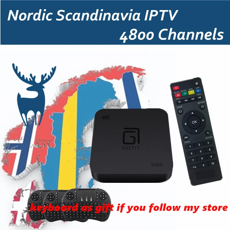 

Android TV Box Android6.0 S905X With Free IPTV Subscription Israel Swedish Nordic Scandinavia Canada USA smart tv box