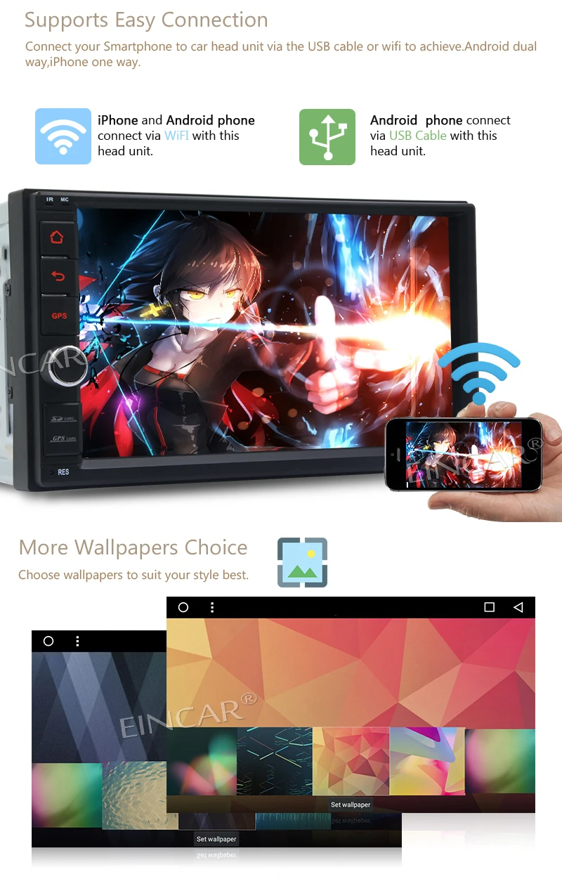 Perfect Rear camera+2Din Car Radio Stereo 8-core Android 7.1 Headunit no DVD GPS Navigation support 4G WIFI FM AM Steering Wheel Control 7