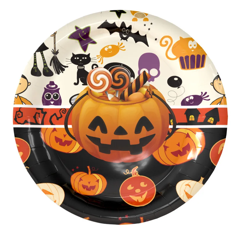 halloween party supplies paper plates cups napkins hats home halloweens decorative kids birthday baby shower party