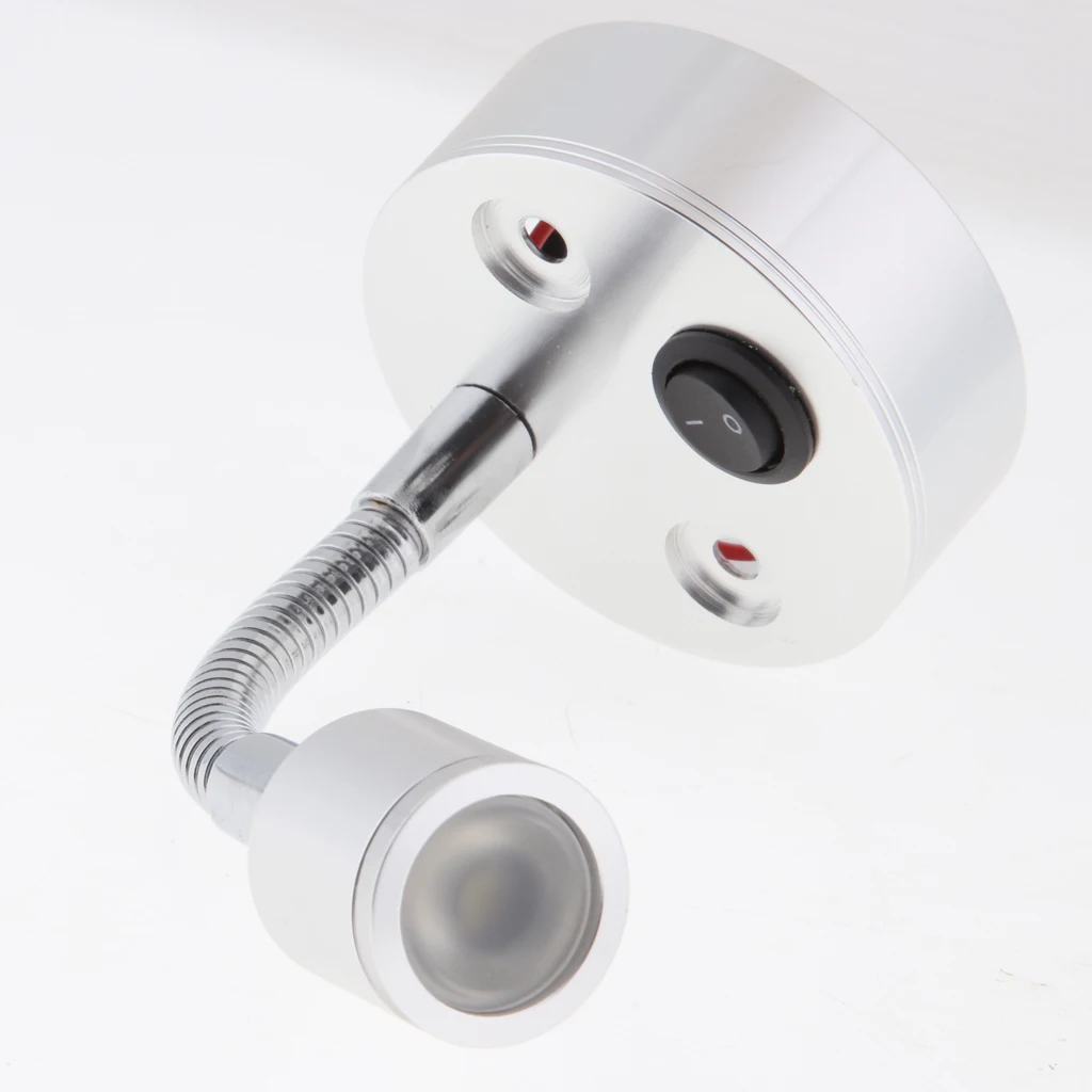 1W 12V Gooseneck LED Reading Light for Home RV Camper Marine Boat Motorhome de luz de lectura conduit une lampe de lecture