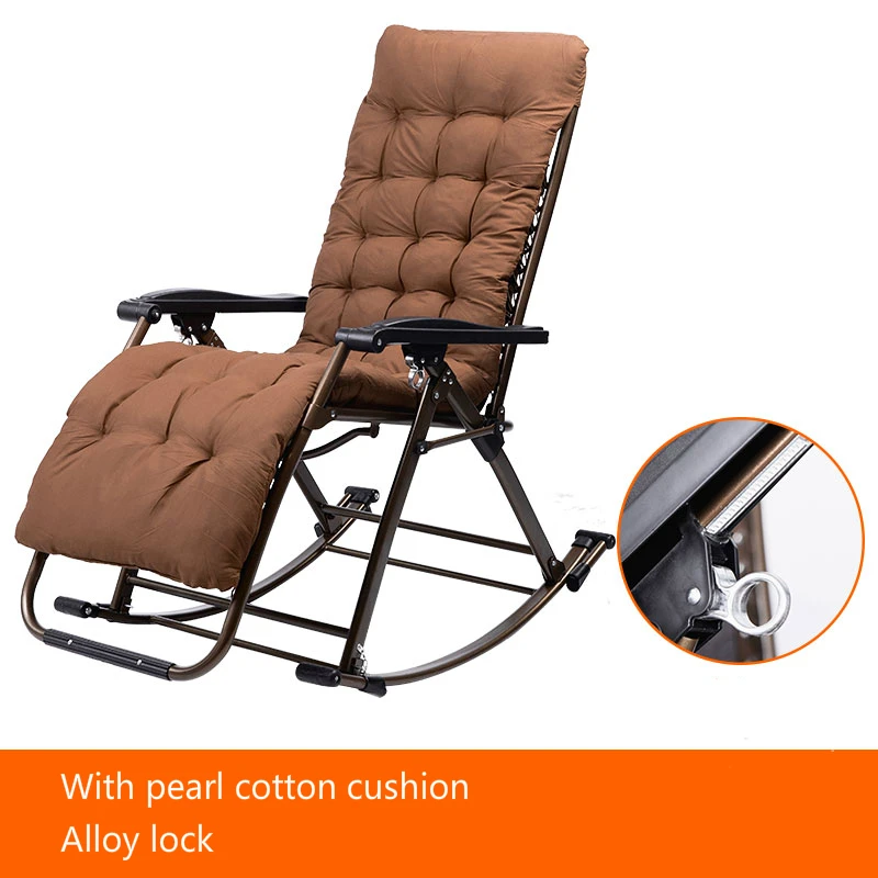 Домашнее кресло для отдыха, складное многофункциональное кресло для пожилых людей, портативное садовое кресло-качалка с регулируемым углом наклона - Цвет: F3
