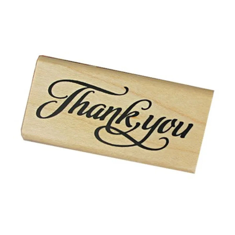 vintage wooden thank you