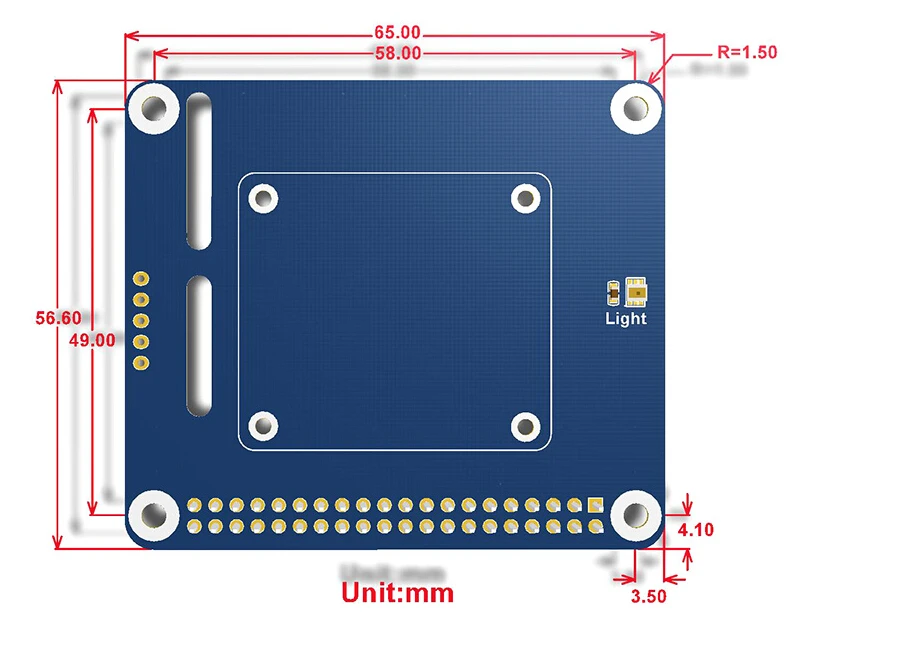 Waveshare 2-DOF Pan-Tilt HAT для Raspberry Pi светильник интенсивности зондирования IEC интерфейс PCA9685 чип широтно-импульсной модуляции TSL2581 светильник датчик