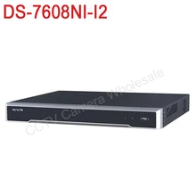 Free shipping DS-7608NI-I2 English version 4k NVR 8ch with 2 SATA ports, 12MP embedded NVR