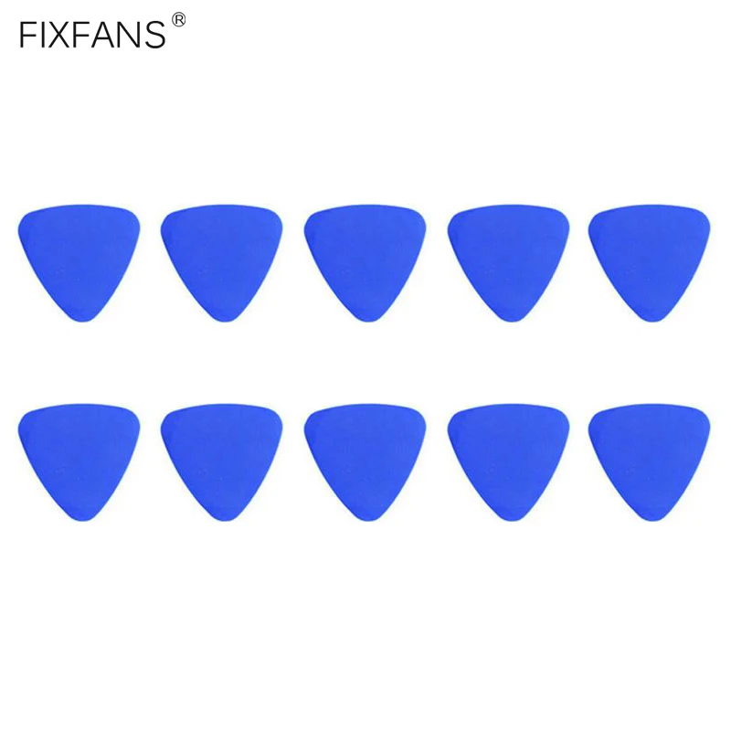 

FIXFANS 50Pcs Thin Slim Plastic Guitar Picks Triangle Opener Mobile Phone Repair Tools for iPhone iPad MacBook Pry Opening Tool