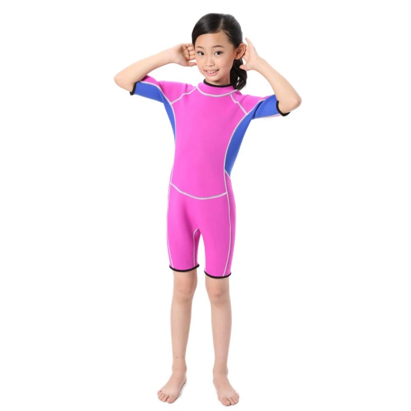 2,5 мм летние пляжные детские с короткими рукавами цельный теплый купальник/водолазный костюм/одежда для серфинга