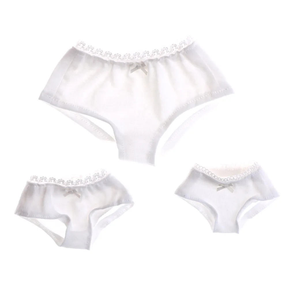 1 шт. для кукол BJD SD Dollfie размер S/M/L 1/3 1/4 1/6 однотонной куклы чисто белое нижнее белье
